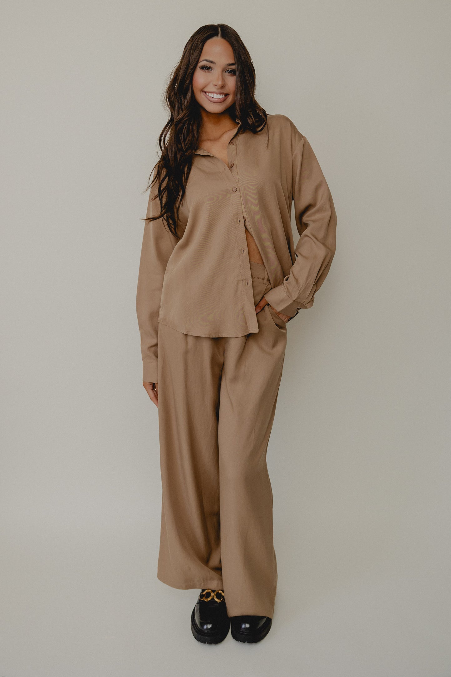 Dress Code Pleat Pants Taupe