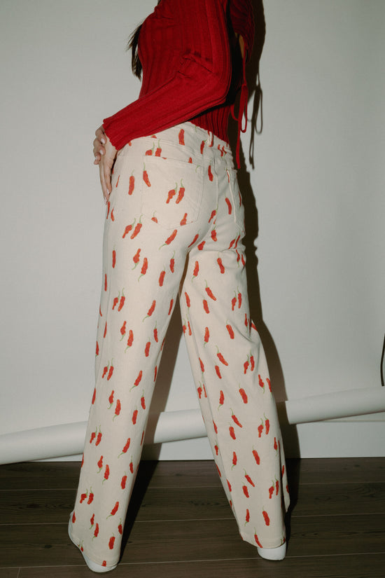 Red Hot Chili Peppers Pants Ecru