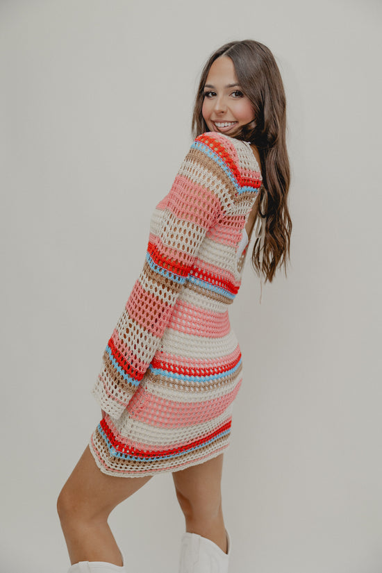 Selfies With Mary Knit Dress Pink Multi
