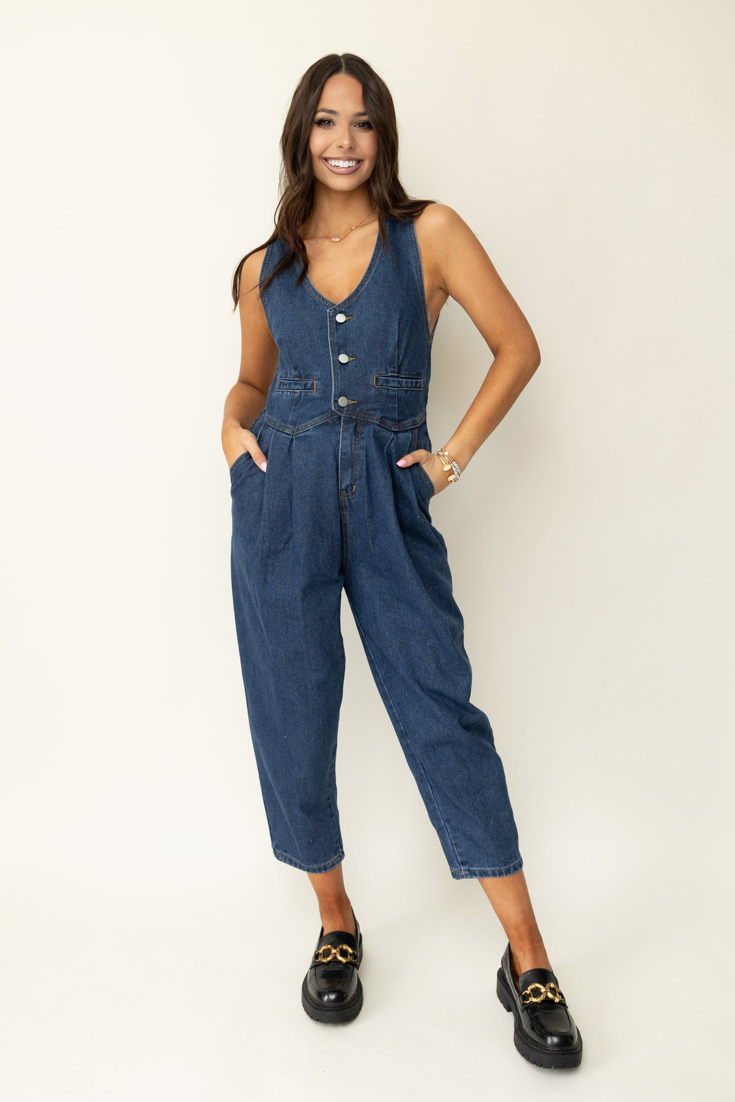 All The Little Things Jumpsuit Denim