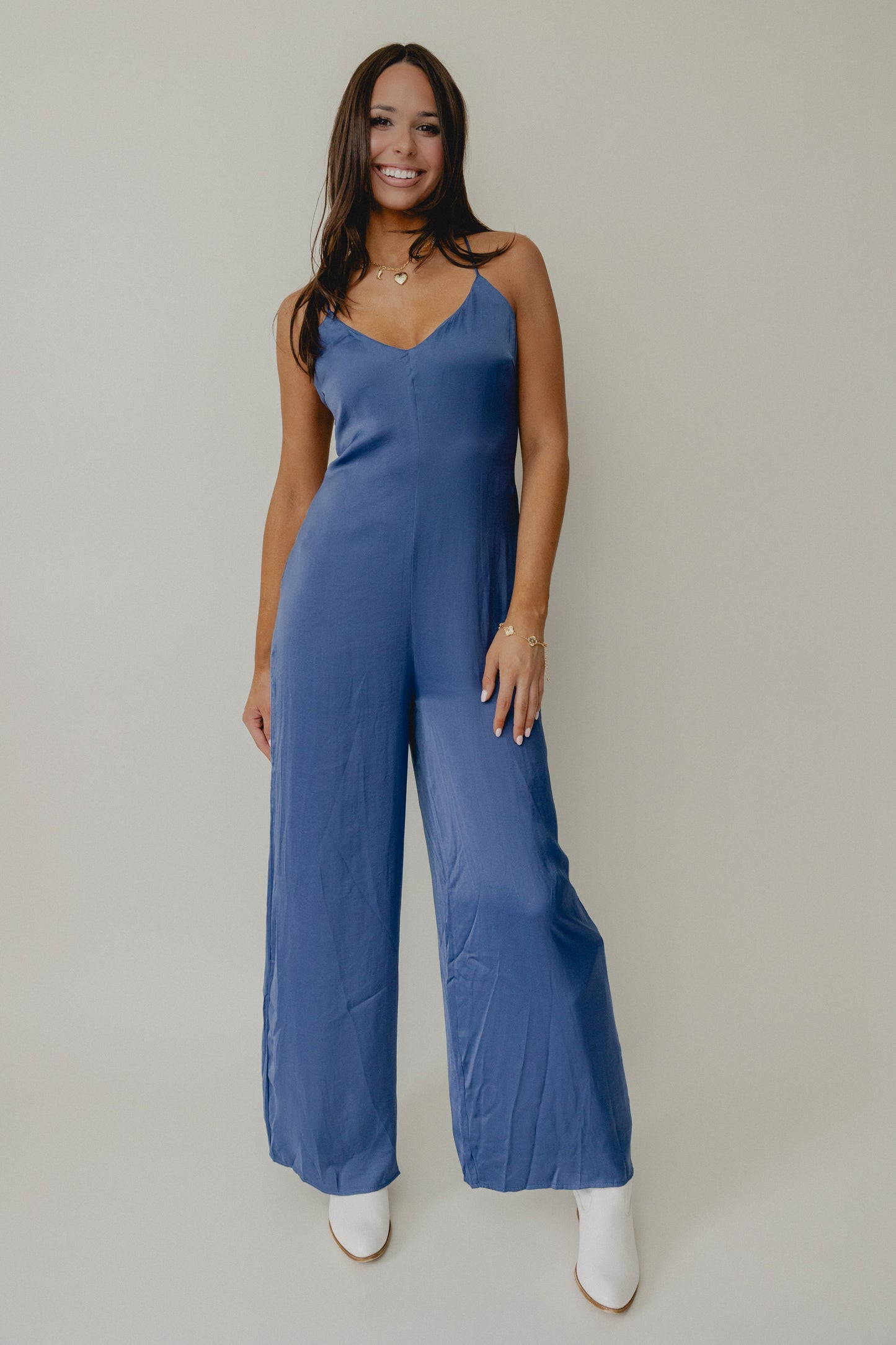 Write Poetry Jumpsuit Denim Blue