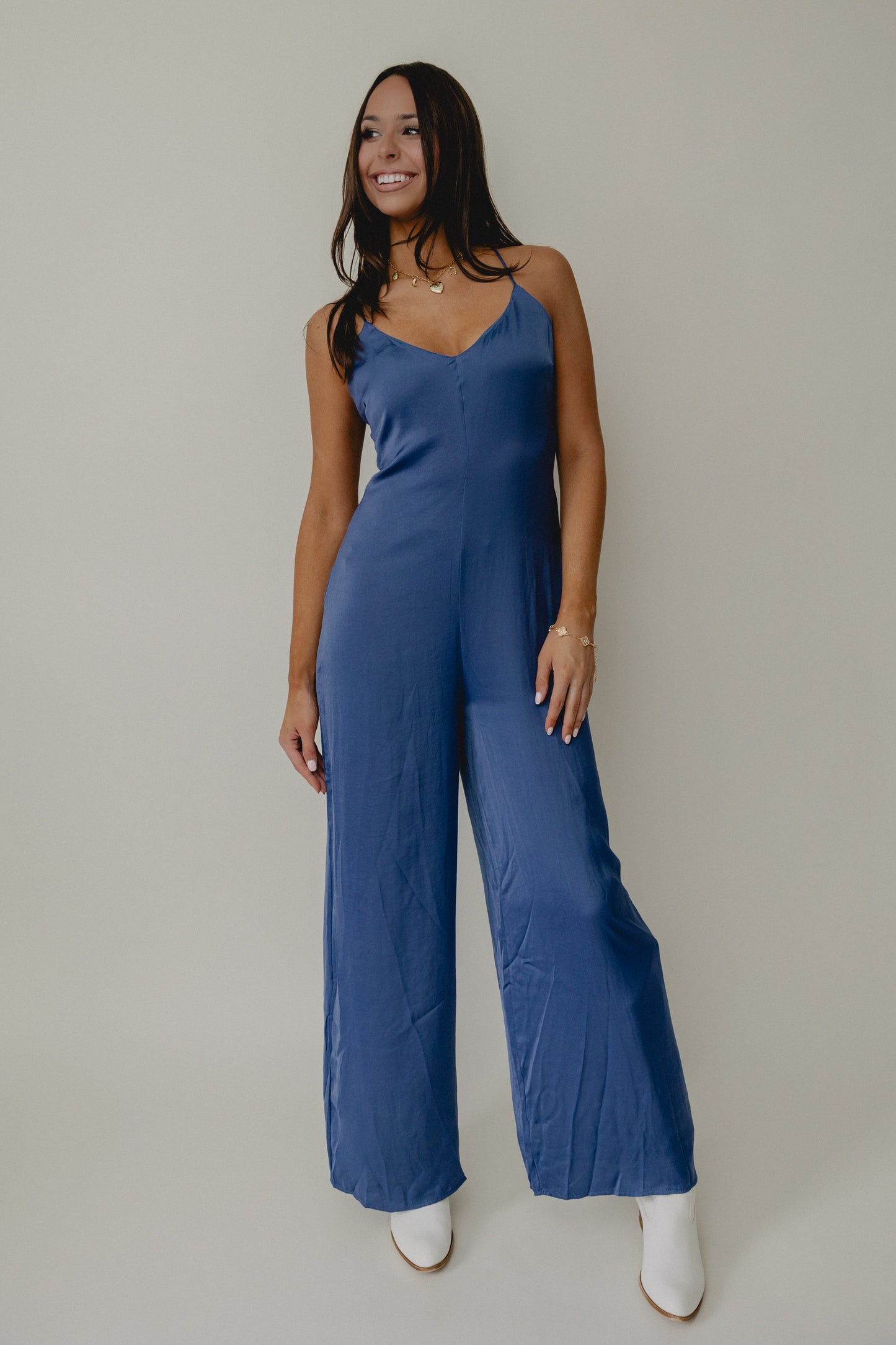 Write Poetry Jumpsuit Denim Blue