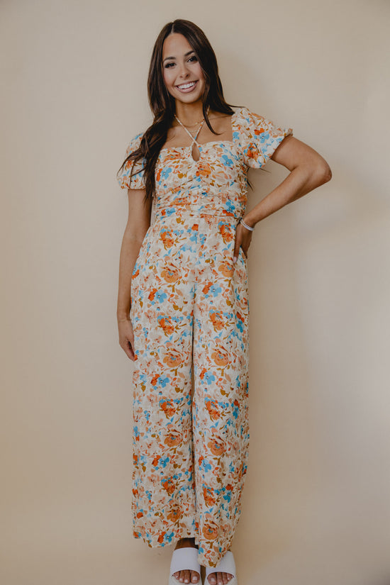 Camaraderie Halter Floral Jumpsuit Multi