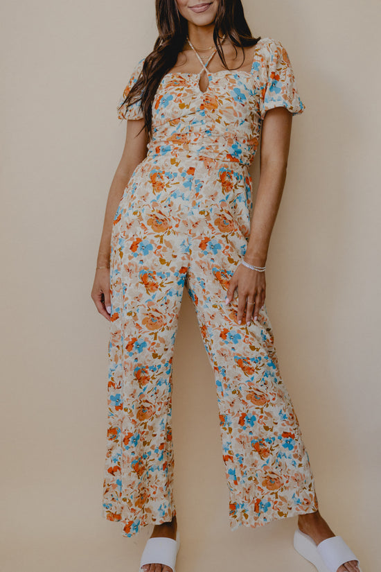 Camaraderie Halter Floral Jumpsuit Multi