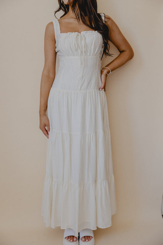 Sweet Nothings Crinkle Maxi Dress Ivory