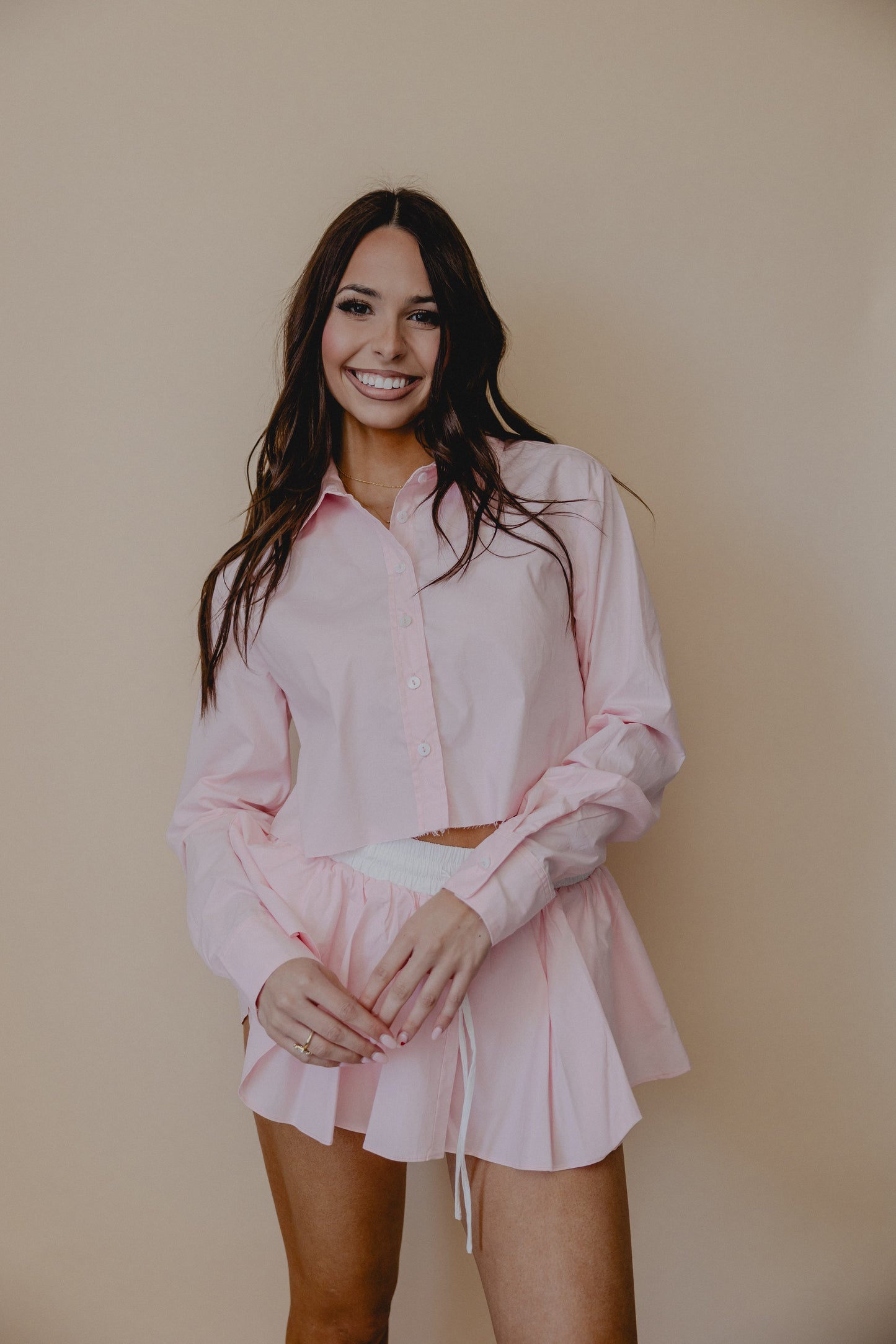 Shades Of Pink Button Down