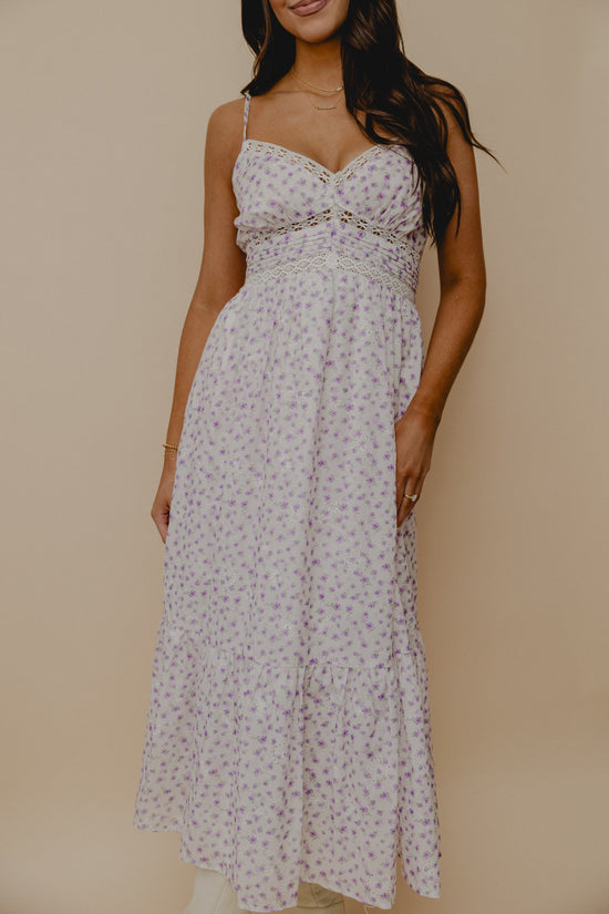 Rose All Day Floral Eyelet Midi Cream