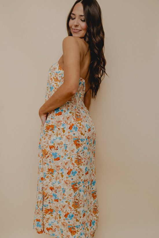 Sonoma Floral Strapless Midi Dress Multi