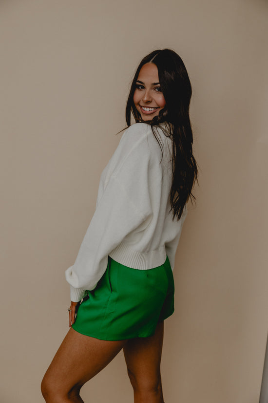 Prize Winner Belted Shorts Green