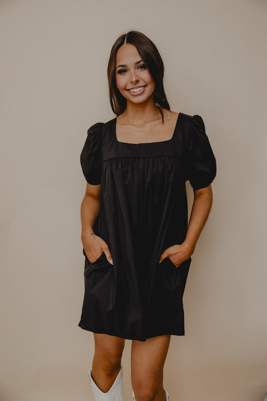 Midnight Cowboy Babydoll Romper Black