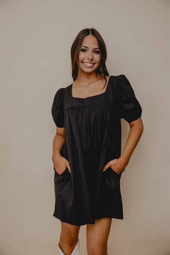 Midnight Cowboy Babydoll Romper Black